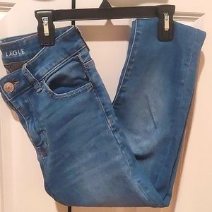 American Eagle Outfitters High Waisted Short Jeans light blue